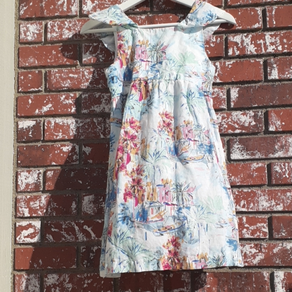 Zara Summer Linen Cotton Dress Size 11-12  152cm